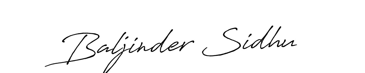 Baljinder Sidhu stylish signature style. Best Handwritten Sign (Antro_Vectra_Bolder) for my name. Handwritten Signature Collection Ideas for my name Baljinder Sidhu. Baljinder Sidhu signature style 7 images and pictures png