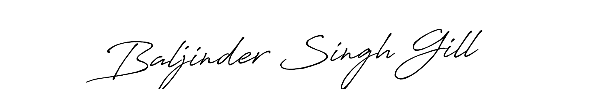 Use a signature maker to create a handwritten signature online. With this signature software, you can design (Antro_Vectra_Bolder) your own signature for name Baljinder Singh Gill. Baljinder Singh Gill signature style 7 images and pictures png