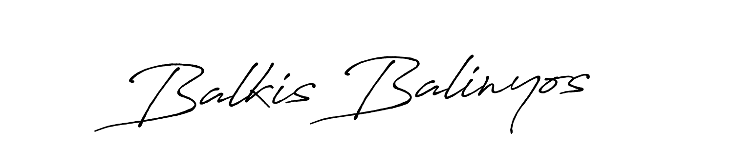 Use a signature maker to create a handwritten signature online. With this signature software, you can design (Antro_Vectra_Bolder) your own signature for name Balkis Balinyos. Balkis Balinyos signature style 7 images and pictures png