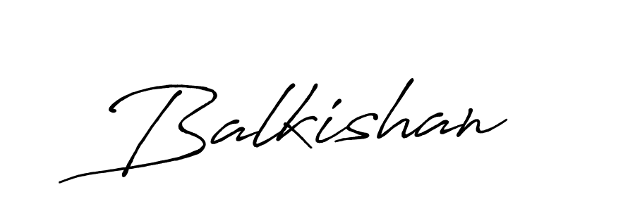 Use a signature maker to create a handwritten signature online. With this signature software, you can design (Antro_Vectra_Bolder) your own signature for name Balkishan. Balkishan signature style 7 images and pictures png