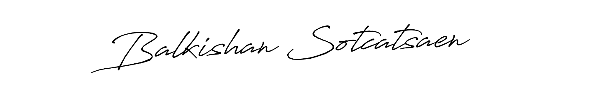 The best way (Antro_Vectra_Bolder) to make a short signature is to pick only two or three words in your name. The name Balkishan Sotcatsaen include a total of six letters. For converting this name. Balkishan Sotcatsaen signature style 7 images and pictures png