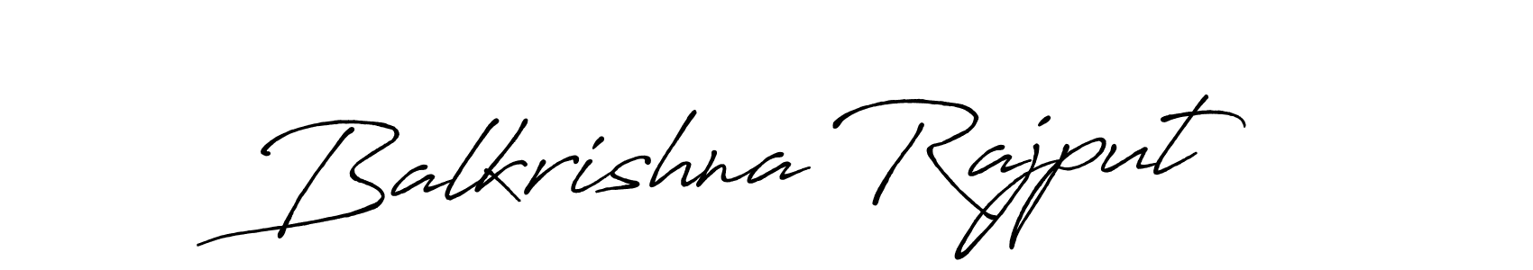 Create a beautiful signature design for name Balkrishna Rajput. With this signature (Antro_Vectra_Bolder) fonts, you can make a handwritten signature for free. Balkrishna Rajput signature style 7 images and pictures png