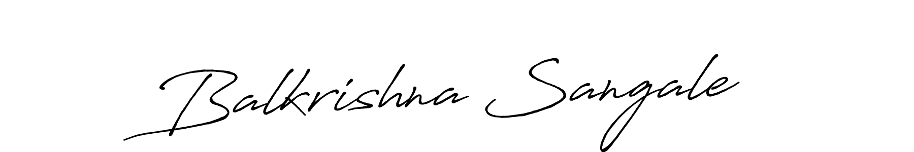 Create a beautiful signature design for name Balkrishna Sangale. With this signature (Antro_Vectra_Bolder) fonts, you can make a handwritten signature for free. Balkrishna Sangale signature style 7 images and pictures png