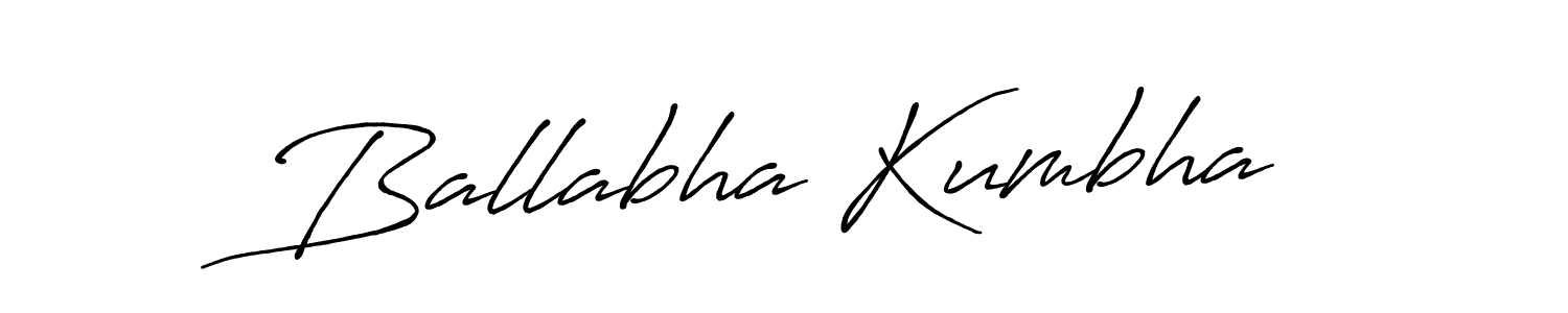 The best way (Antro_Vectra_Bolder) to make a short signature is to pick only two or three words in your name. The name Ballabha Kumbha include a total of six letters. For converting this name. Ballabha Kumbha signature style 7 images and pictures png