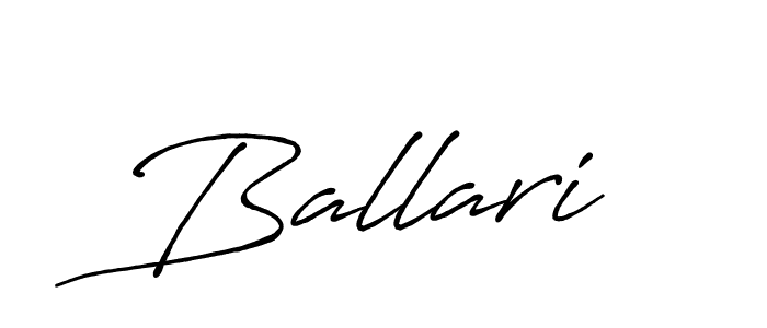 Design your own signature with our free online signature maker. With this signature software, you can create a handwritten (Antro_Vectra_Bolder) signature for name Ballari. Ballari signature style 7 images and pictures png