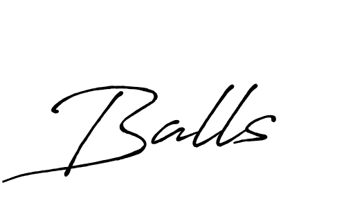 The best way (Antro_Vectra_Bolder) to make a short signature is to pick only two or three words in your name. The name Balls include a total of six letters. For converting this name. Balls signature style 7 images and pictures png