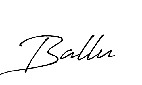 Create a beautiful signature design for name Ballu. With this signature (Antro_Vectra_Bolder) fonts, you can make a handwritten signature for free. Ballu signature style 7 images and pictures png