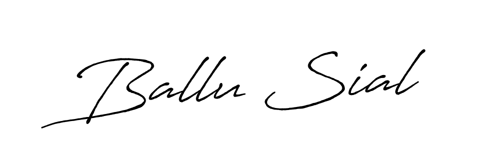 Create a beautiful signature design for name Ballu Sial. With this signature (Antro_Vectra_Bolder) fonts, you can make a handwritten signature for free. Ballu Sial signature style 7 images and pictures png