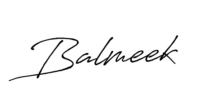 Balmeek stylish signature style. Best Handwritten Sign (Antro_Vectra_Bolder) for my name. Handwritten Signature Collection Ideas for my name Balmeek. Balmeek signature style 7 images and pictures png