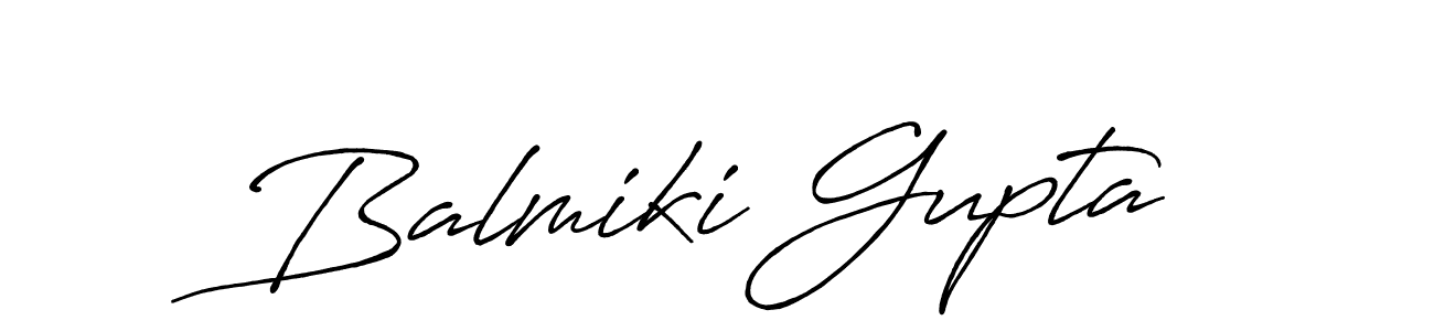 Design your own signature with our free online signature maker. With this signature software, you can create a handwritten (Antro_Vectra_Bolder) signature for name Balmiki Gupta. Balmiki Gupta signature style 7 images and pictures png