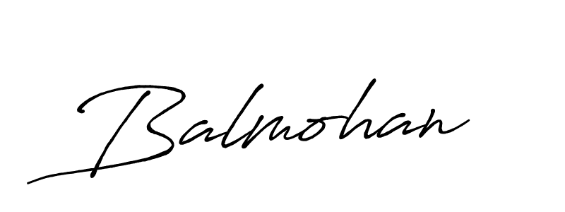 Make a beautiful signature design for name Balmohan. With this signature (Antro_Vectra_Bolder) style, you can create a handwritten signature for free. Balmohan signature style 7 images and pictures png