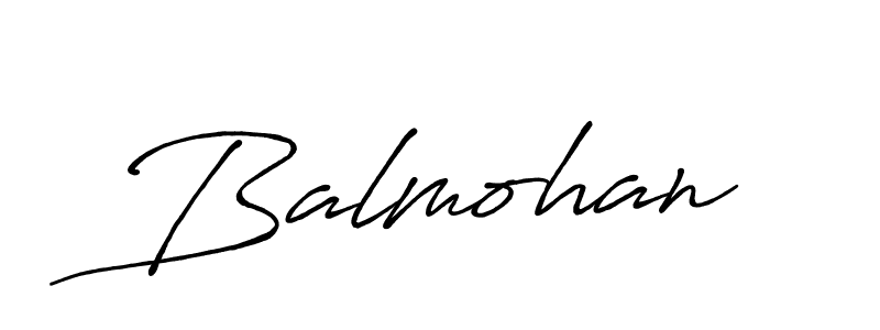 Make a beautiful signature design for name Balmohan. With this signature (Antro_Vectra_Bolder) style, you can create a handwritten signature for free. Balmohan signature style 7 images and pictures png