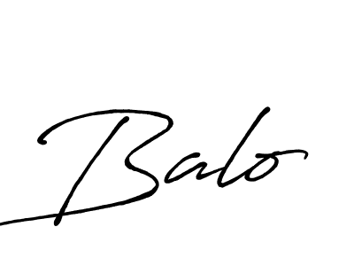 Design your own signature with our free online signature maker. With this signature software, you can create a handwritten (Antro_Vectra_Bolder) signature for name Balo. Balo signature style 7 images and pictures png