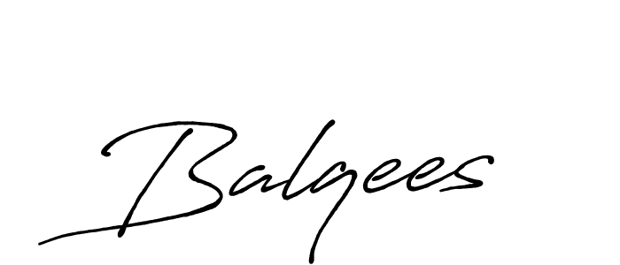Design your own signature with our free online signature maker. With this signature software, you can create a handwritten (Antro_Vectra_Bolder) signature for name Balqees. Balqees signature style 7 images and pictures png