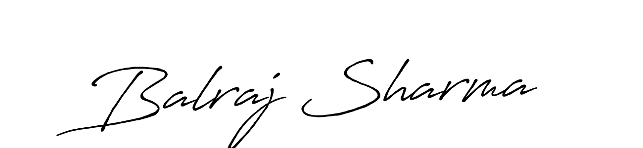 How to make Balraj Sharma name signature. Use Antro_Vectra_Bolder style for creating short signs online. This is the latest handwritten sign. Balraj Sharma signature style 7 images and pictures png