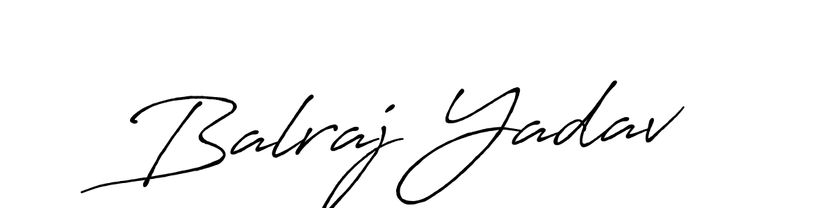 Use a signature maker to create a handwritten signature online. With this signature software, you can design (Antro_Vectra_Bolder) your own signature for name Balraj Yadav. Balraj Yadav signature style 7 images and pictures png