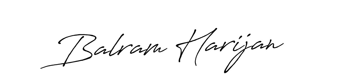 You should practise on your own different ways (Antro_Vectra_Bolder) to write your name (Balram Harijan) in signature. don't let someone else do it for you. Balram Harijan signature style 7 images and pictures png