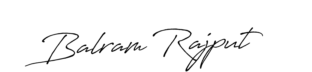 Use a signature maker to create a handwritten signature online. With this signature software, you can design (Antro_Vectra_Bolder) your own signature for name Balram Rajput. Balram Rajput signature style 7 images and pictures png