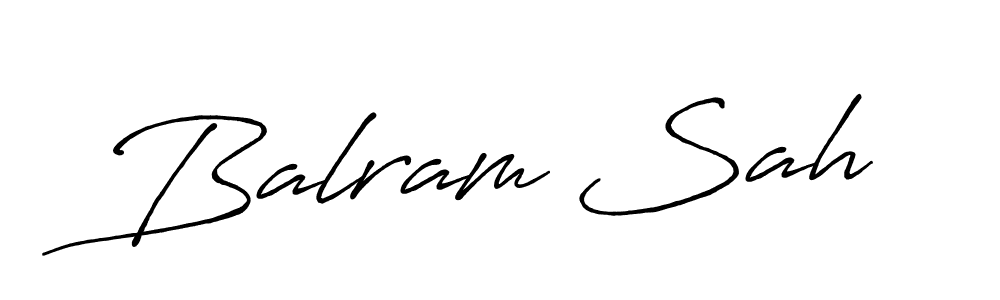 Balram Sah stylish signature style. Best Handwritten Sign (Antro_Vectra_Bolder) for my name. Handwritten Signature Collection Ideas for my name Balram Sah. Balram Sah signature style 7 images and pictures png