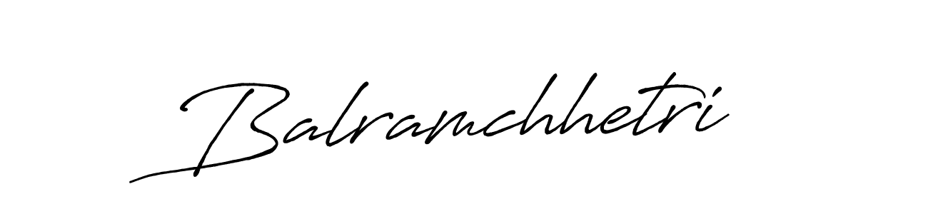 Design your own signature with our free online signature maker. With this signature software, you can create a handwritten (Antro_Vectra_Bolder) signature for name Balramchhetri. Balramchhetri signature style 7 images and pictures png