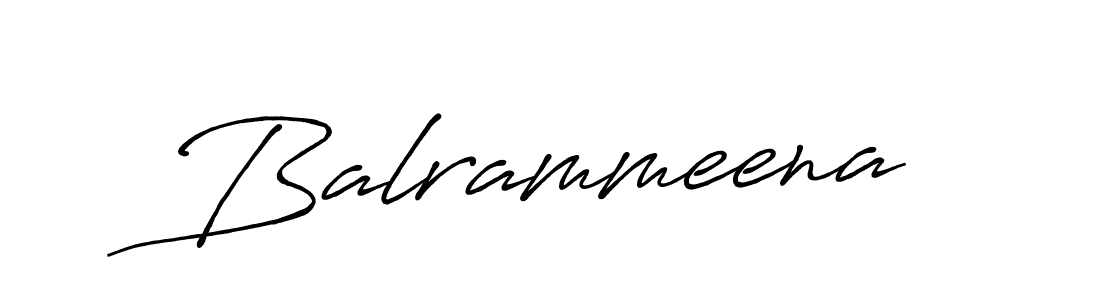 Use a signature maker to create a handwritten signature online. With this signature software, you can design (Antro_Vectra_Bolder) your own signature for name Balrammeena. Balrammeena signature style 7 images and pictures png