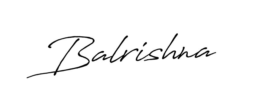 Use a signature maker to create a handwritten signature online. With this signature software, you can design (Antro_Vectra_Bolder) your own signature for name Balrishna. Balrishna signature style 7 images and pictures png