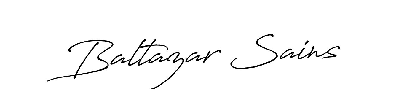 Make a beautiful signature design for name Baltazar Sains. Use this online signature maker to create a handwritten signature for free. Baltazar Sains signature style 7 images and pictures png