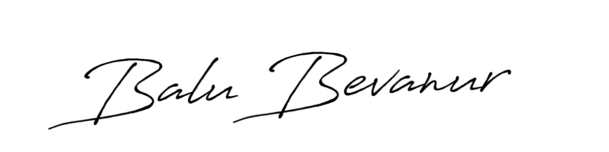 Use a signature maker to create a handwritten signature online. With this signature software, you can design (Antro_Vectra_Bolder) your own signature for name Balu Bevanur. Balu Bevanur signature style 7 images and pictures png