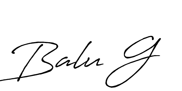 Also we have Balu G name is the best signature style. Create professional handwritten signature collection using Antro_Vectra_Bolder autograph style. Balu G signature style 7 images and pictures png