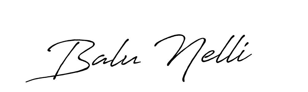 You should practise on your own different ways (Antro_Vectra_Bolder) to write your name (Balu Nelli) in signature. don't let someone else do it for you. Balu Nelli signature style 7 images and pictures png