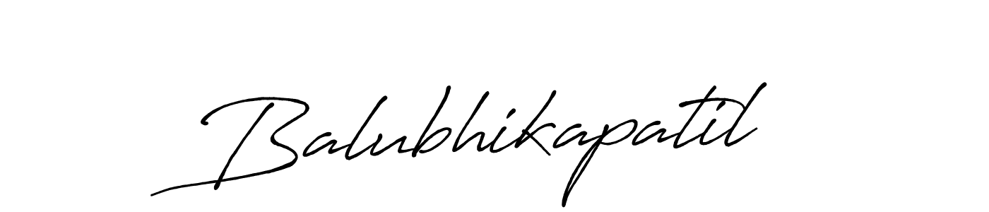 Design your own signature with our free online signature maker. With this signature software, you can create a handwritten (Antro_Vectra_Bolder) signature for name Balubhikapatil. Balubhikapatil signature style 7 images and pictures png