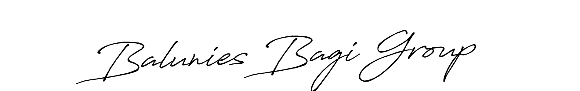 Similarly Antro_Vectra_Bolder is the best handwritten signature design. Signature creator online .You can use it as an online autograph creator for name Balunies Bagi Group. Balunies Bagi Group signature style 7 images and pictures png
