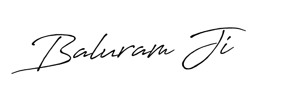 Make a beautiful signature design for name Baluram Ji. With this signature (Antro_Vectra_Bolder) style, you can create a handwritten signature for free. Baluram Ji signature style 7 images and pictures png
