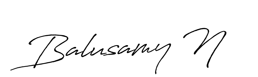 You should practise on your own different ways (Antro_Vectra_Bolder) to write your name (Balusamy N) in signature. don't let someone else do it for you. Balusamy N signature style 7 images and pictures png