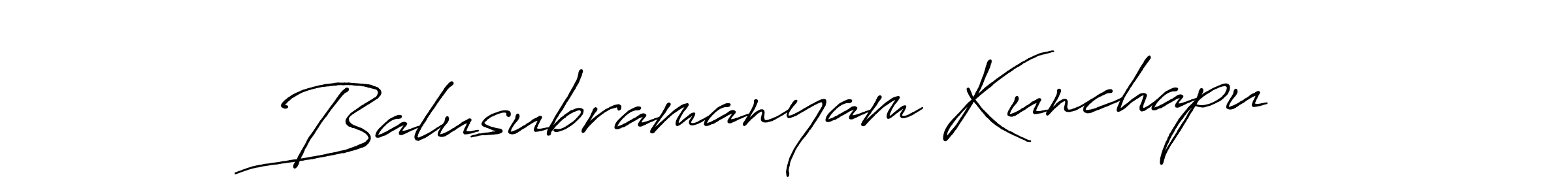 It looks lik you need a new signature style for name Balusubramanyam Kunchapu. Design unique handwritten (Antro_Vectra_Bolder) signature with our free signature maker in just a few clicks. Balusubramanyam Kunchapu signature style 7 images and pictures png