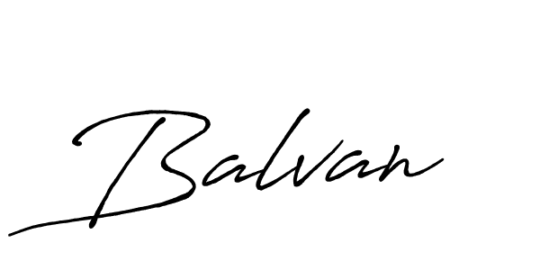 Balvan stylish signature style. Best Handwritten Sign (Antro_Vectra_Bolder) for my name. Handwritten Signature Collection Ideas for my name Balvan. Balvan signature style 7 images and pictures png