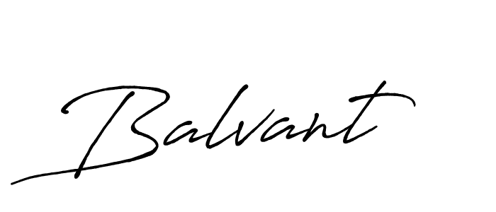 Design your own signature with our free online signature maker. With this signature software, you can create a handwritten (Antro_Vectra_Bolder) signature for name Balvant. Balvant signature style 7 images and pictures png