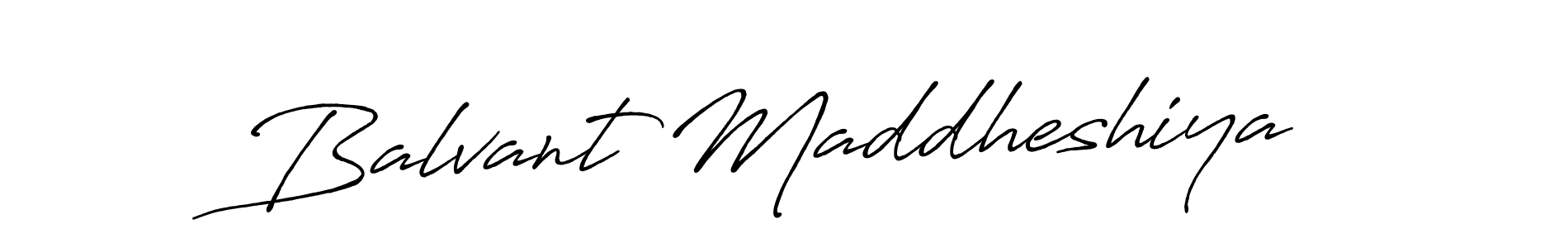 Design your own signature with our free online signature maker. With this signature software, you can create a handwritten (Antro_Vectra_Bolder) signature for name Balvant Maddheshiya. Balvant Maddheshiya signature style 7 images and pictures png