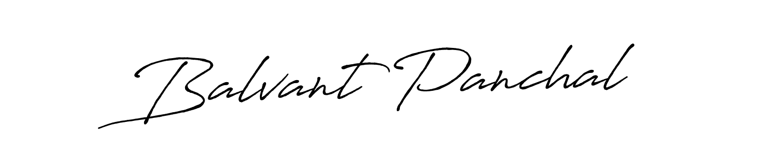Make a beautiful signature design for name Balvant Panchal. With this signature (Antro_Vectra_Bolder) style, you can create a handwritten signature for free. Balvant Panchal signature style 7 images and pictures png