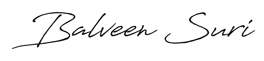 Create a beautiful signature design for name Balveen Suri. With this signature (Antro_Vectra_Bolder) fonts, you can make a handwritten signature for free. Balveen Suri signature style 7 images and pictures png