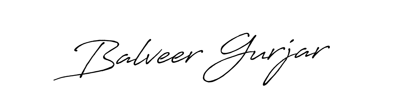 Also we have Balveer Gurjar name is the best signature style. Create professional handwritten signature collection using Antro_Vectra_Bolder autograph style. Balveer Gurjar signature style 7 images and pictures png