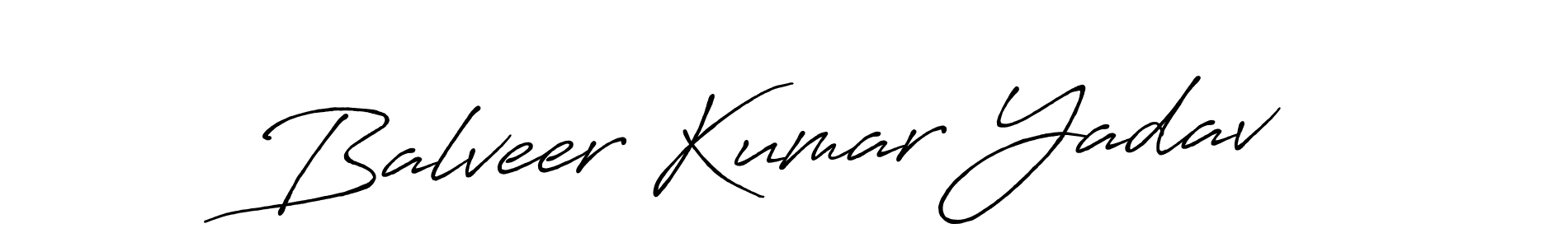 Design your own signature with our free online signature maker. With this signature software, you can create a handwritten (Antro_Vectra_Bolder) signature for name Balveer Kumar Yadav. Balveer Kumar Yadav signature style 7 images and pictures png