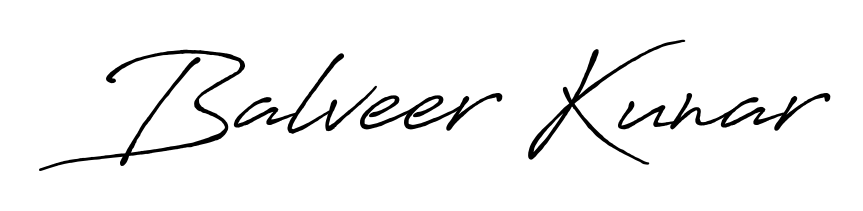 A dynamic signature style for Balveer Kunar using Antro_Vectra_Bolder script. Designed to look authentic, handwritten, and professional. Balveer Kunar signature style 7 images and pictures png