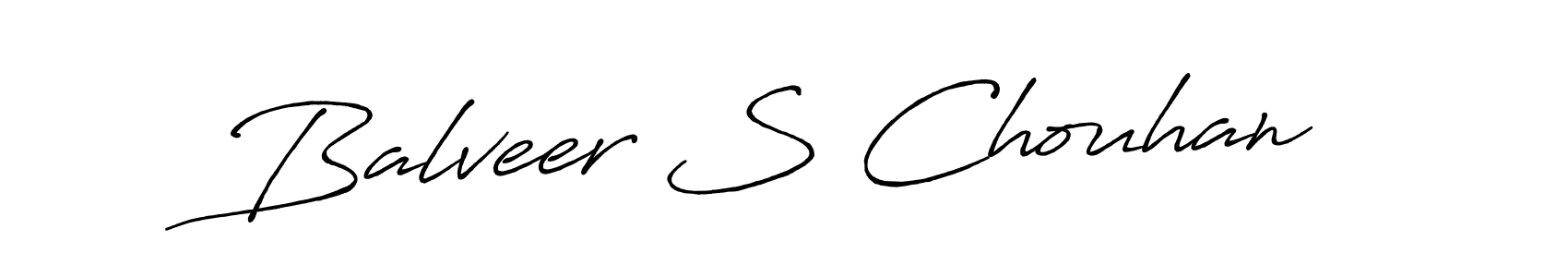 How to make Balveer S Chouhan name signature. Use Antro_Vectra_Bolder style for creating short signs online. This is the latest handwritten sign. Balveer S Chouhan signature style 7 images and pictures png