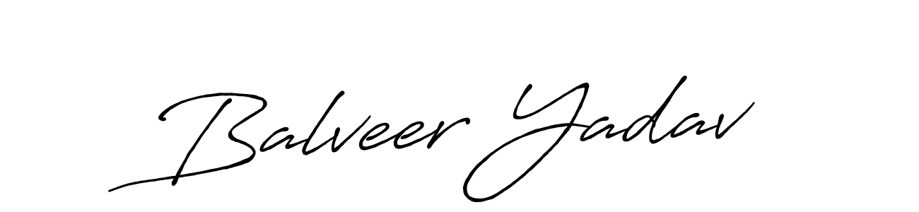 Balveer Yadav stylish signature style. Best Handwritten Sign (Antro_Vectra_Bolder) for my name. Handwritten Signature Collection Ideas for my name Balveer Yadav. Balveer Yadav signature style 7 images and pictures png