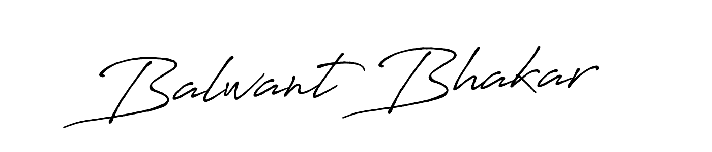 Balwant Bhakar stylish signature style. Best Handwritten Sign (Antro_Vectra_Bolder) for my name. Handwritten Signature Collection Ideas for my name Balwant Bhakar. Balwant Bhakar signature style 7 images and pictures png