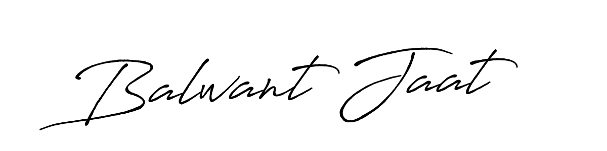 Design your own signature with our free online signature maker. With this signature software, you can create a handwritten (Antro_Vectra_Bolder) signature for name Balwant Jaat. Balwant Jaat signature style 7 images and pictures png
