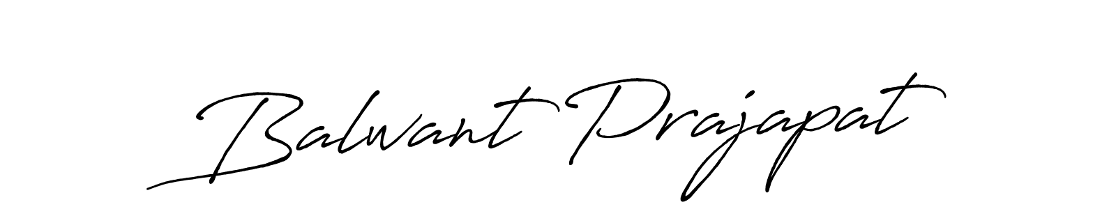 Make a beautiful signature design for name Balwant Prajapat. With this signature (Antro_Vectra_Bolder) style, you can create a handwritten signature for free. Balwant Prajapat signature style 7 images and pictures png