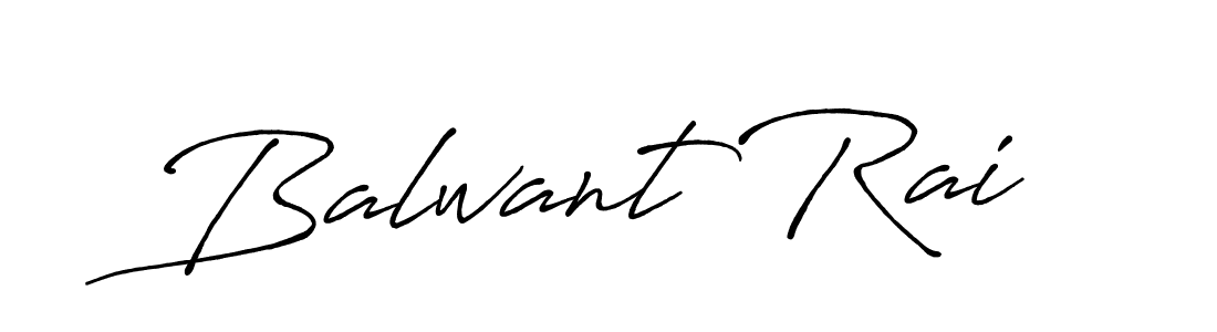 Create a beautiful signature design for name Balwant Rai. With this signature (Antro_Vectra_Bolder) fonts, you can make a handwritten signature for free. Balwant Rai signature style 7 images and pictures png
