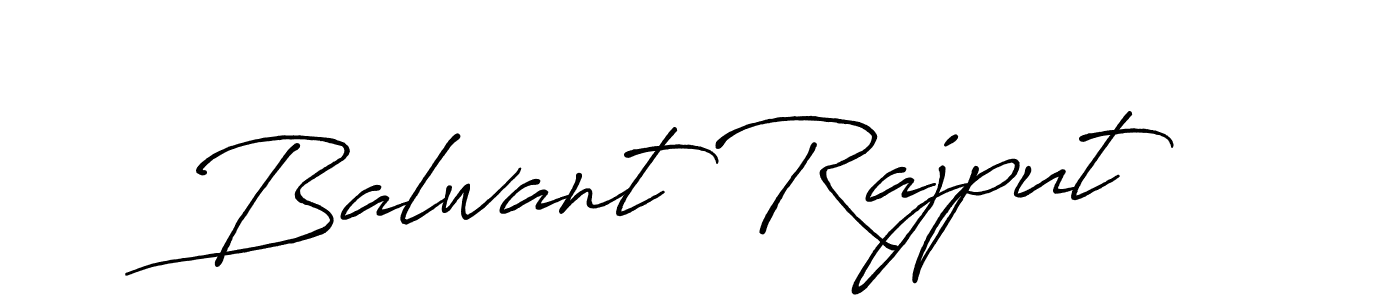 Make a beautiful signature design for name Balwant Rajput. With this signature (Antro_Vectra_Bolder) style, you can create a handwritten signature for free. Balwant Rajput signature style 7 images and pictures png